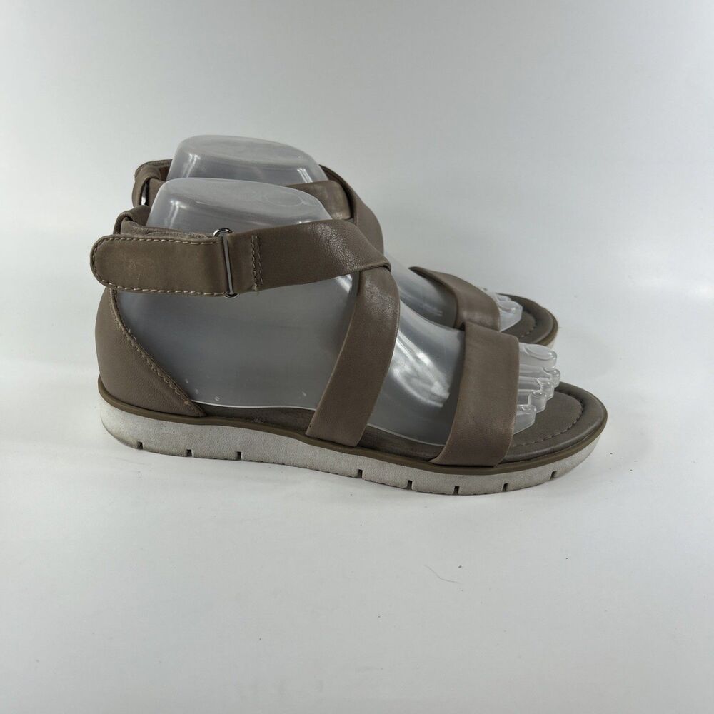 Sofft Sandals Women’s 8 Reston Strappy Tan Leather Casual Open Toe Comfort